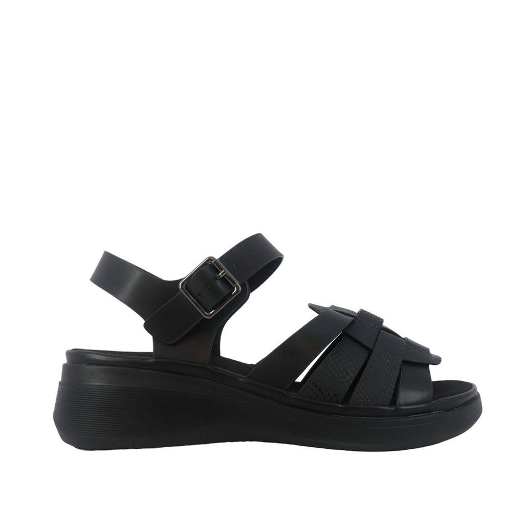 Sandalias Flats Donna negro para mujer