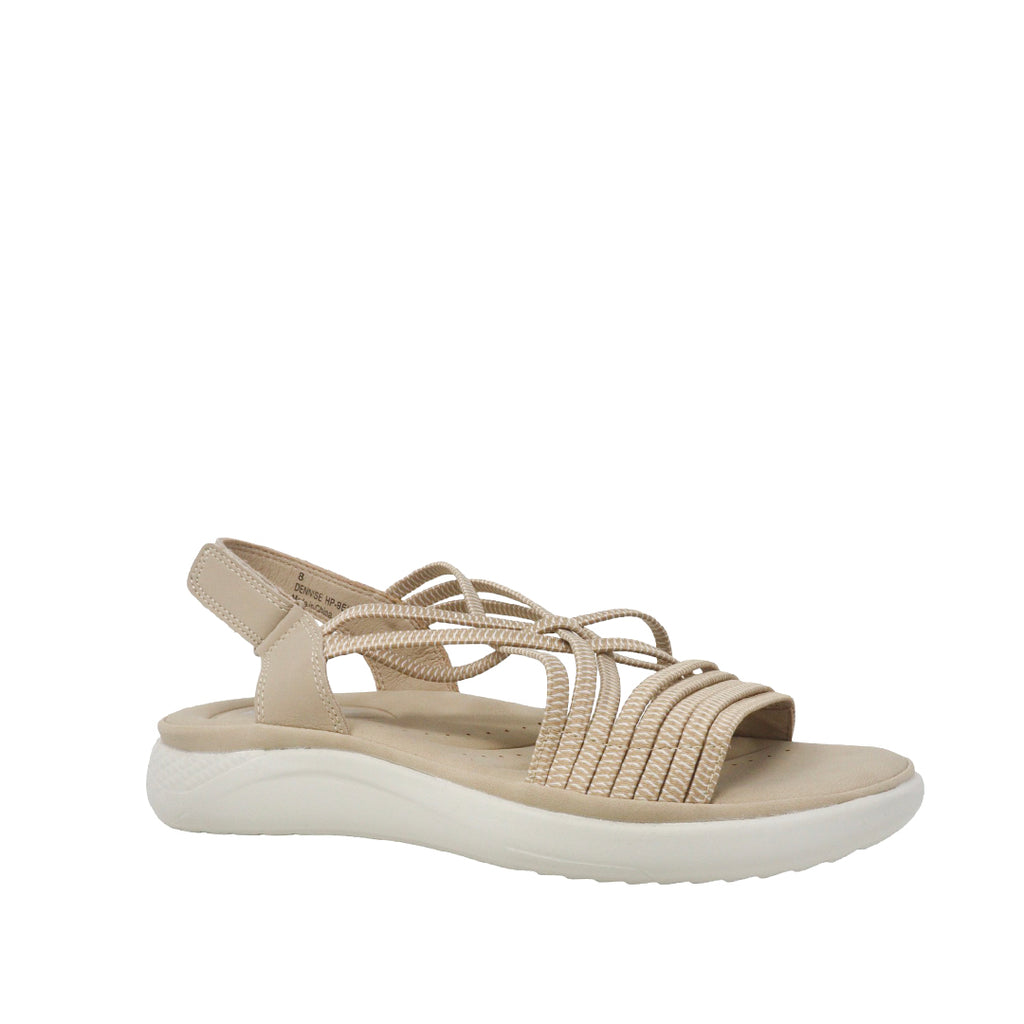 Sandalias flats Dennise beige para Mujer