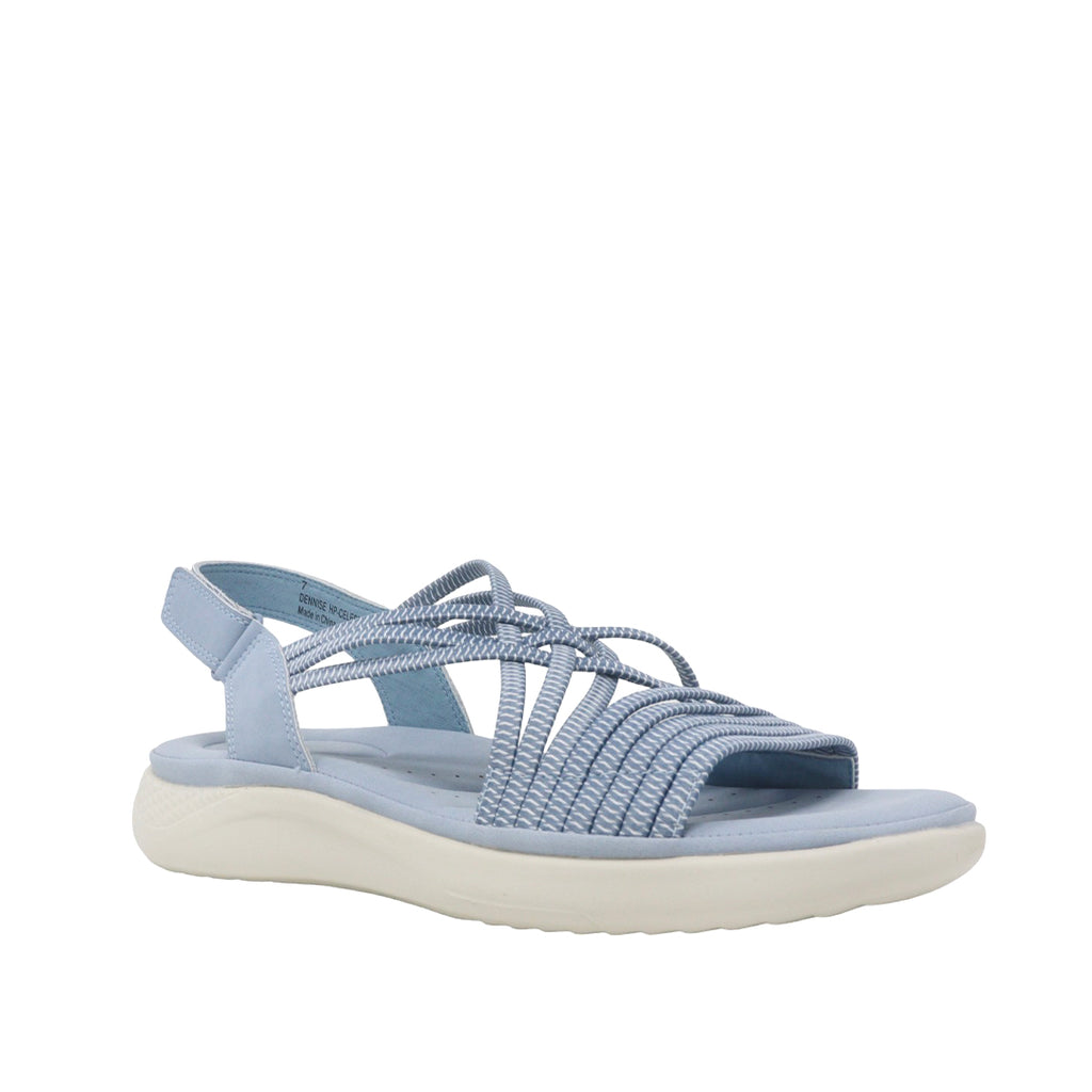 Sandalias flats Dennise celeste para Mujer