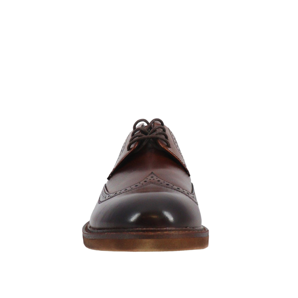 Zapatos Gali Wingtip cafÃ© para hombre