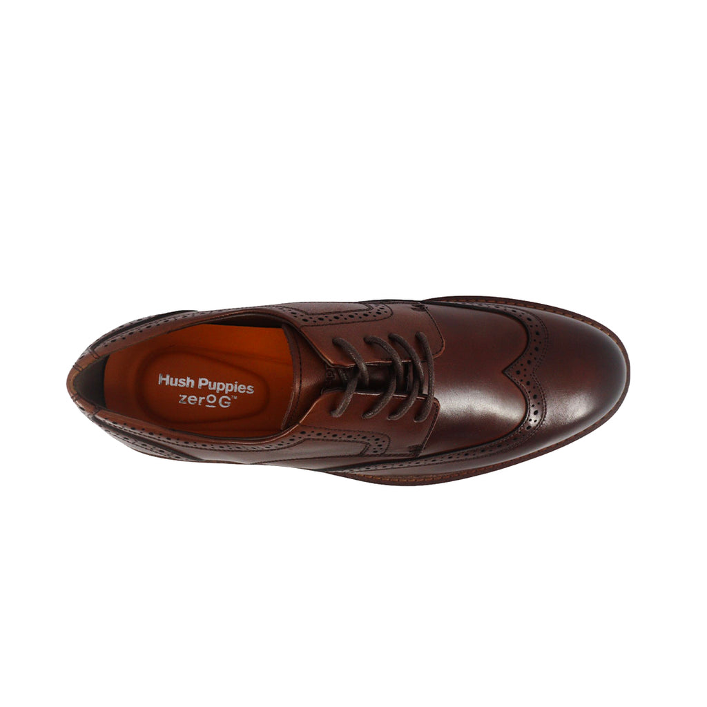 Zapatos Gali Wingtip cafÃ© para hombre