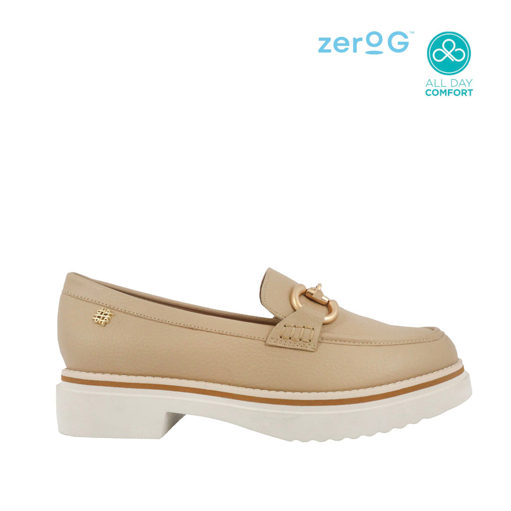 Mocasines Kensley beige para mujer