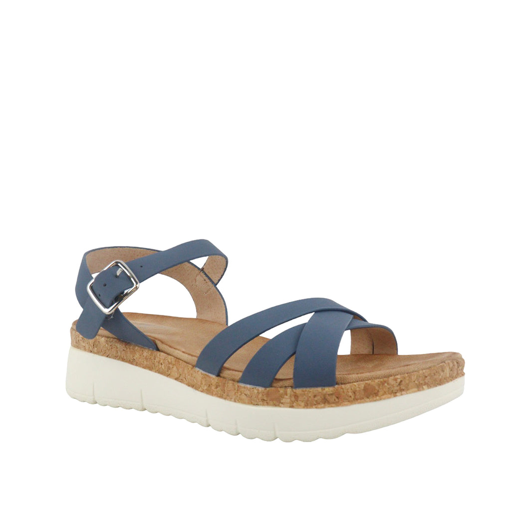 Sandalias flats Jaylin celeste para Mujer