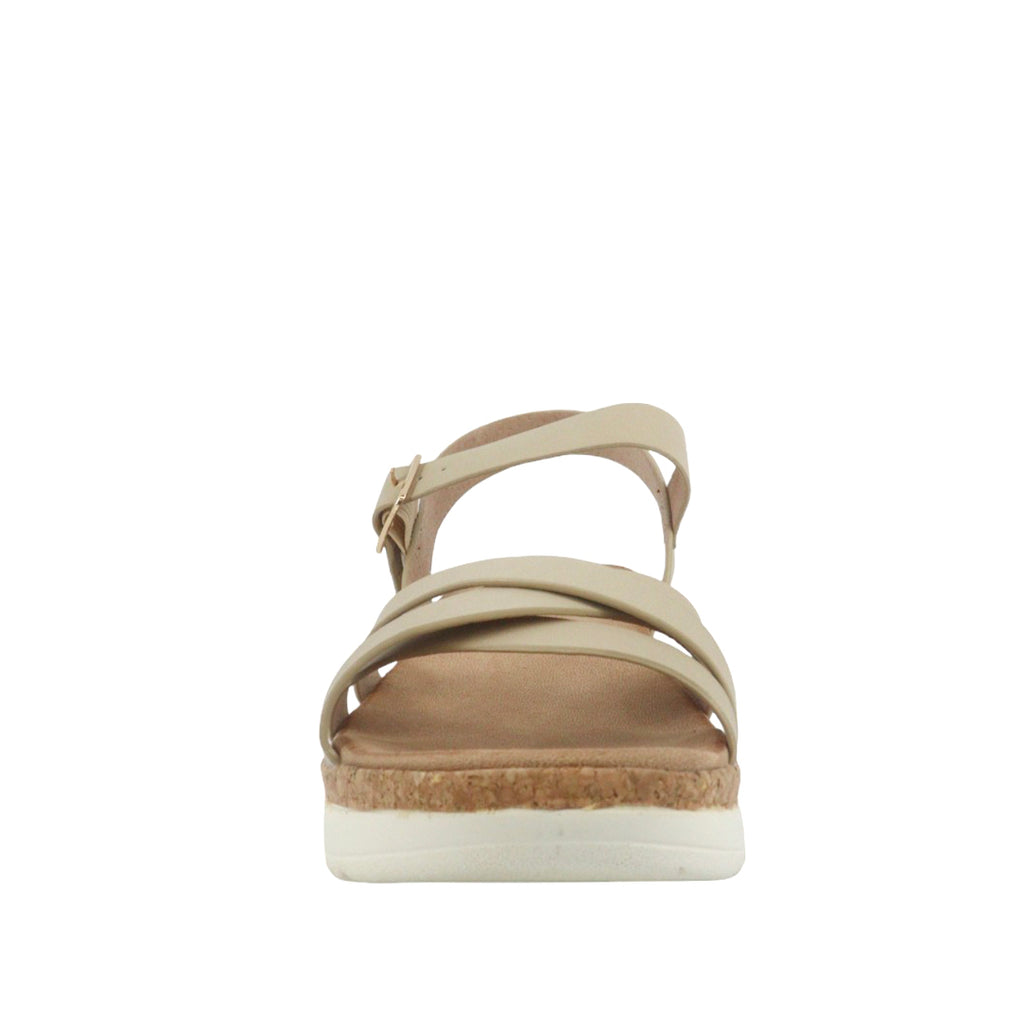 Sandalias flats Jaylin taupe para Mujer