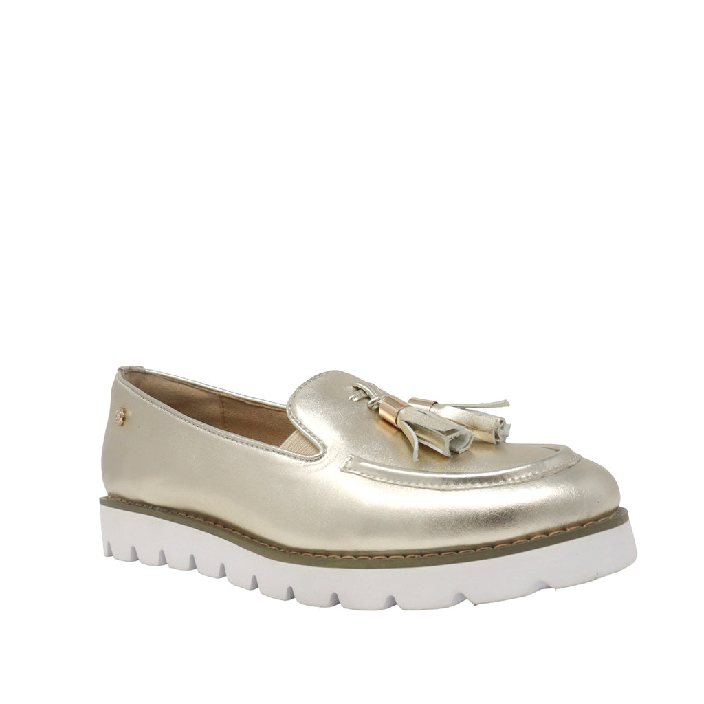 Mocasines Jazlyn dorado para Mujer