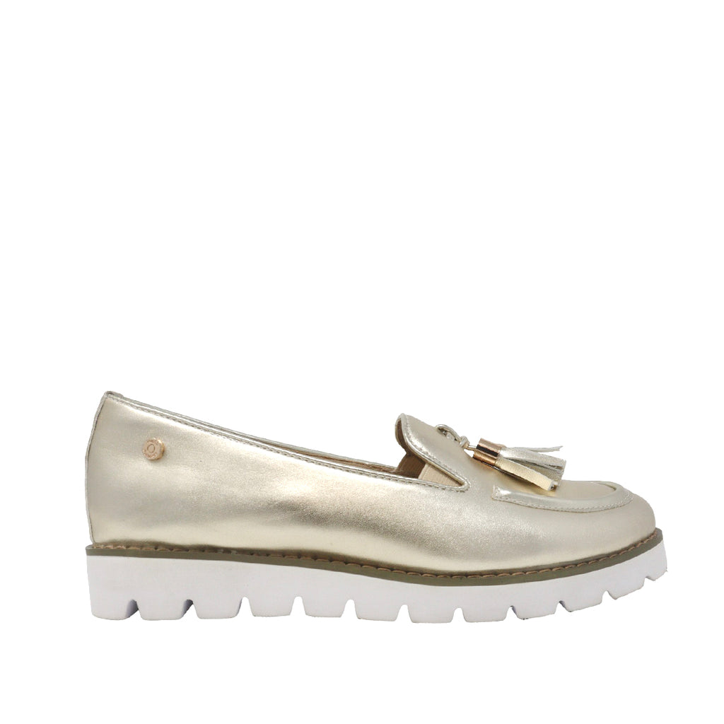 Mocasines Jazlyn dorado para Mujer