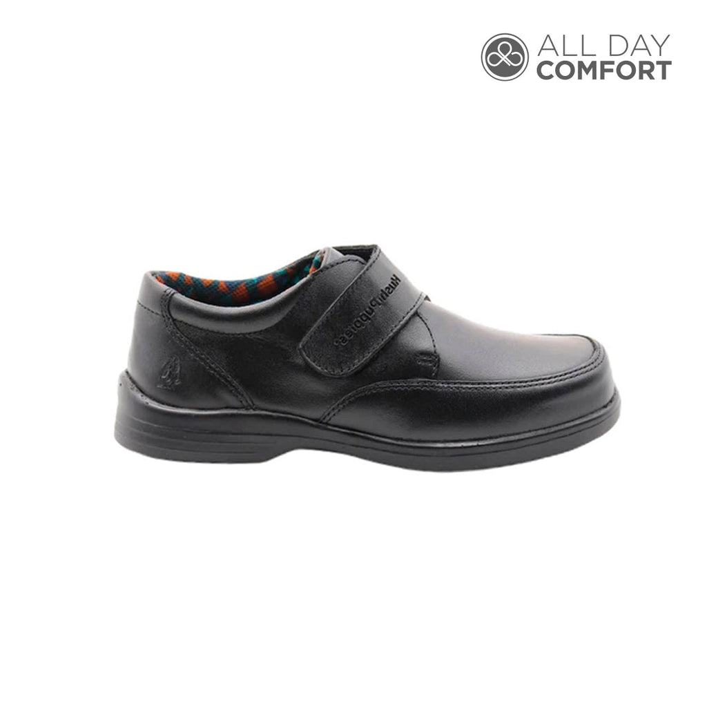 Zapatos escolares Luka velcro negro para Niños