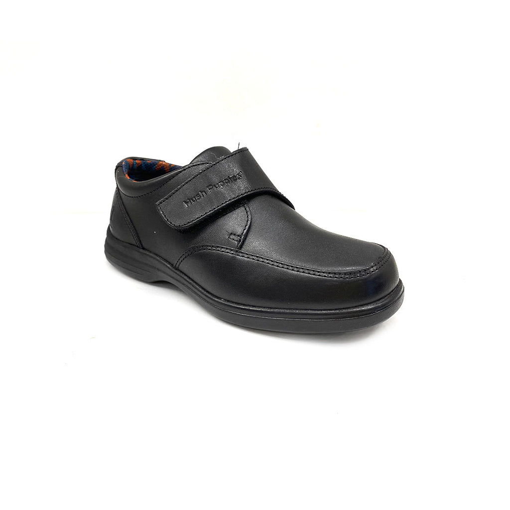 Zapatos escolares Luka velcro negro para Niños